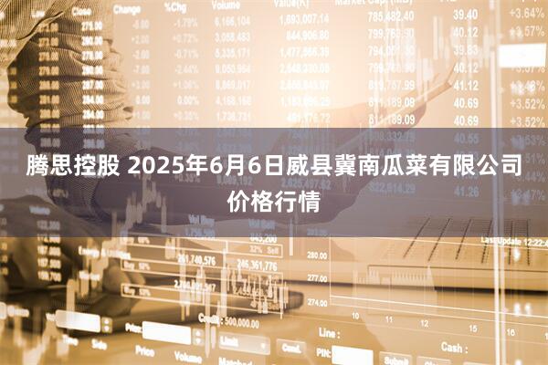 腾思控股 2025年6月6日威县冀南瓜菜有限公司价格行情